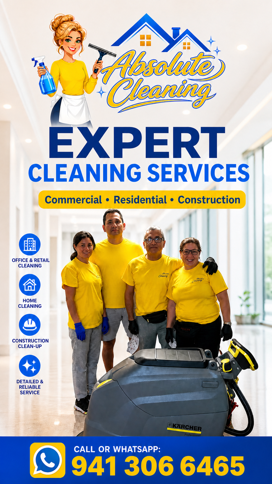 Expert Services Flyer & WhatsApp Booking