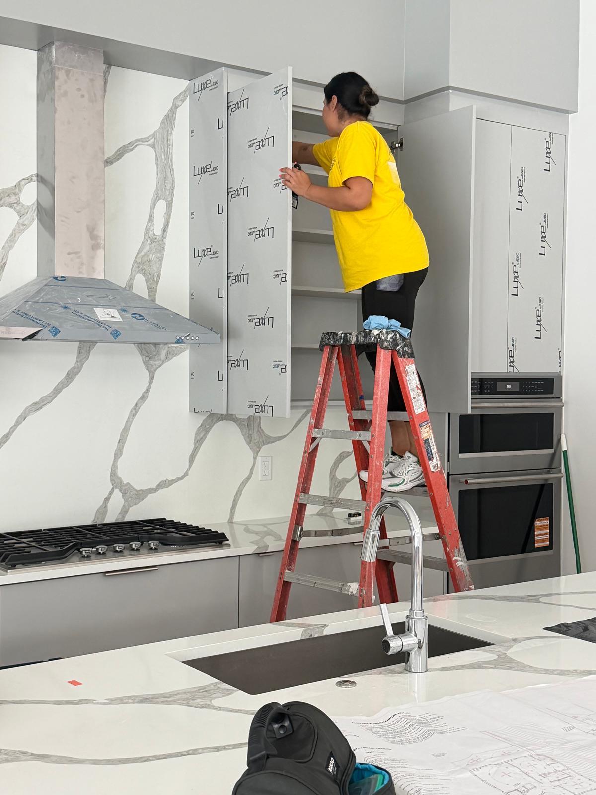 Detailed Post-Construction Cabinet Cleaning